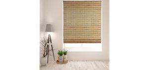 Arlo Blinds Cordless Tuscan Bamboo Roman Shades Light Filtering Window Blinds - Size: 34