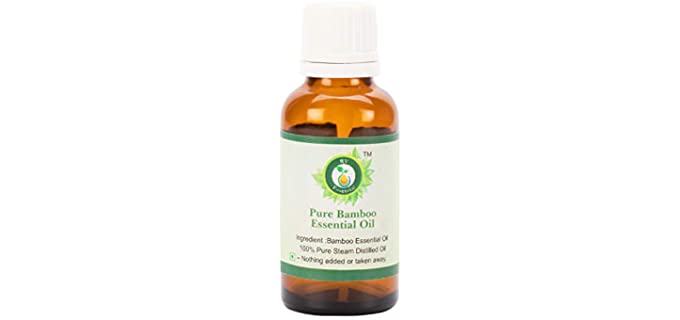 Bamboo Essential Oil | Bamboo Oil | For Hair | For Massage | For Diffuser | For Body | 100% Pure Natural | Steam Distilled | 100ml | 3.38oz By R V Essential