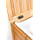 BirdRock Home Folding Bamboo Hamper (Large) - Made of Natural Bamboo - Includes Machine Washable Cotton Canvas Liner