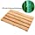 GOBAM Shower Mat Bath Mat for Spa Relaxation,Bathroom Rugs Non-Slip for Indoor or Outdoor,Bamboo (19.7 x 13 x 1.3 inches)