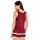 GYS Bamboo Pajamas for Women Tank Top and Shorts Set Moisture Wicking Summer Sleepwear Soft Loungewear with Lace Trim, Wine, Small