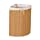 Honey-Can-Do Bamboo Wicker Corner Hamper 24-Inches Tall