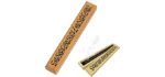 Incense Holder, Grace Incense Burner Bamboo, Upgraded Incense Stick Holder, Premium Incense Box Burner Ash Catcher