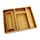 Lipper International 88005 Bamboo Wood Drawer Organizer Boxes, Assorted Sizes, 5-Piece Set