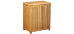 Oceanstar Spa-Style Bamboo Laundry Hamper