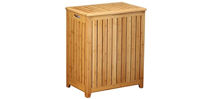 Oceanstar Spa-Style Bamboo Laundry Hamper