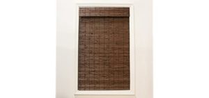 Radiance 2216310E Cordless Cocoa Dockside Flatstick Bamboo Roman Shade, Cocoa