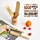 Spurtle Set Bamboo Spurtles Kitchen Tools - Spurtle Wooden cooking Utensils Set - Nonstick Cookware Kitchen tool set- Wooden Spurtle Set 5 spatula with Utensil holder-Wood Spatula Spoons