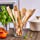 Wooden Spoons For Cooking 7-Pack - Bamboo Kitchen Utensils Set for Nonstick Cookware (Wooden Spatula, Cooking Spoon, Fork, Turner, Kitchen Tongs) - Wooden Cooking Utensils Set, Bamboo Kitchen Tools