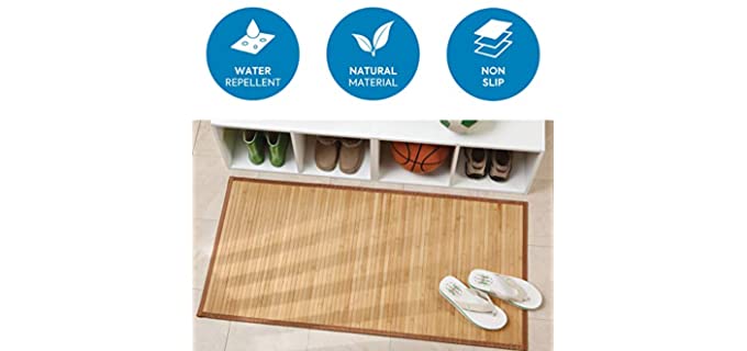 InterDesign Formbu Bamboo Bath Mat