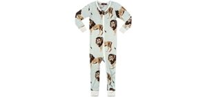 Bamboo Zipper Pajama Boys 6-9M