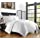Zen Bamboo Ultra Soft 3-Piece Rayon Derived From Bamboo Duvet Cover Set - Hypoallergenic and Wrinkle Resistant - Full/Queen - White