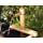 Bamboo Accents Water Fountain with Pump for Patio, Indoor/Outdoor, Adjustable 12-Inch Half-Round Flat Base, Smooth Split-Resistant Bamboo to Create Your Own Zen Fountain