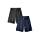 DAVID ARCHY Men's 2 Pack Soft Comfy Bamboo Rayon Sleep Shorts Lounge Wear Pajama Pants (M, Dark Gray/Navy Blue)