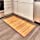 iDesign Formbu Bamboo Floor Mat Non-Skid, Water-Repellent Runner Rug for Bathroom, Kitchen, Entryway, Hallway, Office, Mudroom, Vanity, 24