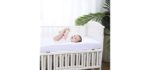 Crib Fitted Sheet 100% Bamboo Fiber, Baby Sheet 52