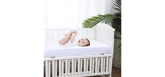 Crib Fitted Sheet 100% Bamboo Fiber, Baby Sheet 52