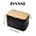 INVVNI Bento Lunch Box for Adult Kids ( Large 68 Oz Capacity ) Japanese Bamboo Stackable Black Lunch Containers - Microwave safe, Bpa free, Leakproof, Men Women