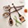 Island Bamboo Pakkawood 6-Piece Utensil Set with Gift Bag - Elegant Kitchen Spoon, Slotted Spoon, Corner Spoon, Spatula, 13”, 9