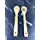 JapanBargain 3670, Set of 5 Bamboo Cooking Spatulas Cooking Fork Cooking Spoon Cooking Turner Kitchen Utensils, 12 inches, 10 Set