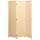 Legacy Decor 3 Panel Natural Color Wood and Bamboo Weave Room Divider