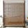 MyGift Rustic Style Dark Brown Wood and Reed Single Panel Privacy Screen Room Divider