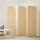 MyGift Woven Bamboo 6 Panel Room Divider Screen Partition, Divider for Room Separation, Beige