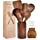 Wooden Cooking Utensils, Kitchen Utensils Set with Holder & Spoon Rest, Teak Wood Spoons and Wooden Spatula for Cooking, Nonstick Natural and Healthy Kitchen Cookware, Durable Set of 13 pieces