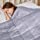 ZonLi Bamboo Cooling Weighted Blanket, Oeko-Tex Certified Material Heavy Blanket, Warm Calm Cozy Comforter (48''x72'' 15lbs, Grey Navy)