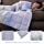 ZonLi Bamboo Cooling Weighted Blanket, Oeko-Tex Certified Material Heavy Blanket, Warm Calm Cozy Comforter (48''x72'' 15lbs, Grey Navy)
