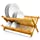 Bamboo Dish Rack 20 x 13 Inch – Wood Collapsible Drying Rack 100% Natural Bamboo – Folding Kitchen Plate Holder.