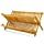 Bamboo Dish Rack 20 x 13 Inch – Wood Collapsible Drying Rack 100% Natural Bamboo – Folding Kitchen Plate Holder.