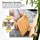EVOLVE Bamboo Knife Block - Universal Kitchen Knife Holder - Safe & Space Saver Knife Storage that Covers Knife Blades Up To 9” & Holds Up To 20 Knives with Machine Washable & BPA Free Flex Rods.