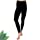 Fenrici 7/8 Ultra-Soft Bamboo Leggings for Women, Wide Waistband, Lightweight, Breathable, Luxurious Lounge Leggings, (Black, Large)