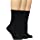 Hugh Ugoli Bamboo Women Socks, Soft Thin Crew Socks for Trouser, Dress, Business, Casual - 3 Pairs, Black, Shoe Size: 6-9