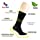 Hugh Ugoli Bamboo Women Socks, Soft Thin Crew Socks for Trouser, Dress, Business, Casual - 3 Pairs, Black, Shoe Size: 6-9