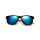 Long Keeper Bamboo Wood Arms Sunglasses for Women Men (Black, Blue)