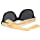 Long Keeper Bamboo Wood Arms Sunglasses for Women Men (Black, Blue)