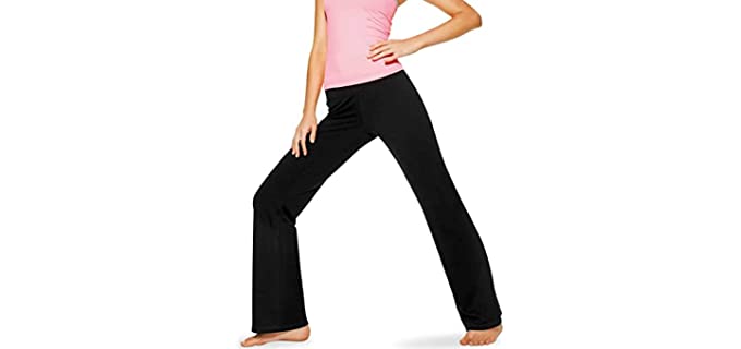 No Nonsense Women's Sport Yoga Pant, Black, Large