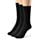 Silky Toes 3 or 6 Pack Men’s Bamboo Diabetic Seamless Soft Non-Binding Crew Socks, Also Available In Plus Sizes (10-13, Black- 3 Pairs)