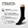 Silky Toes 3 or 6 Pack Men’s Bamboo Diabetic Seamless Soft Non-Binding Crew Socks, Also Available In Plus Sizes (10-13, Black- 3 Pairs)