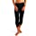 Spun Bamboo Women's Bamboo Viscose/Organic Cotton Capri Leggings - Yoga Workout Comfort Fit Ultra Soft Breathable Pant Black