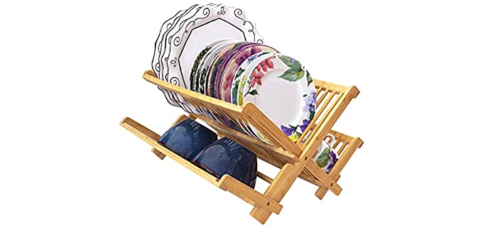 Totally Bamboo Collapsible Dish Drying Rack