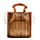 Womens Fashion Bamboo Bag with Acrylic Handle Bucket Bag Summer Beach Clutch Purse Handbags