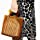 Womens Fashion Bamboo Bag with Acrylic Handle Bucket Bag Summer Beach Clutch Purse Handbags