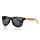Wooden frame premium sunglasses Bamboo Floating Polarized, Black & Wood Brown