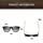 Wooden frame premium sunglasses Bamboo Floating Polarized, Black & Wood Brown