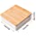 ECOBAMB Bamboo Jewelry Box 4 Grid Jewelry Tray for Drawers Glass Clear Lid Showcase Display Storage Ring Trays Holder Earrings Organizer Case