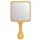 JASEFA Hand Mirror ,Natural Bamboo Hand Held Mirror with Handle,Small Cute Handheld Mirror for Shaving Single-Sided Portable Travel Vanity Mirror for Men & Women ,5.3