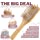 Water Mister Spray Bottle for hair - 3pc set w/ bamboo brush, rat tail combs & Continuous spray bottle for hair | Natural Bamboo hair brush & Wooden Comb w/ fine misting spray bottles (Rose Gold)